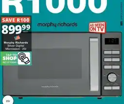 Checkers Morphy Richards Silver Digital Microwave offer