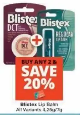 Checkers Blistex Lip Balm offer