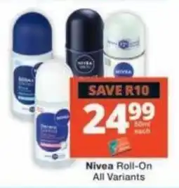 Checkers Nivea Roll-On offer