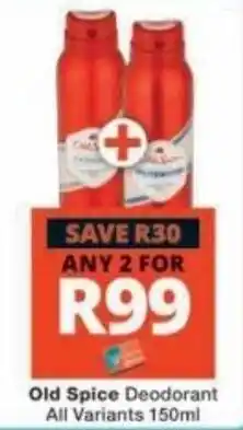 Checkers Old Spice Deodorant offer