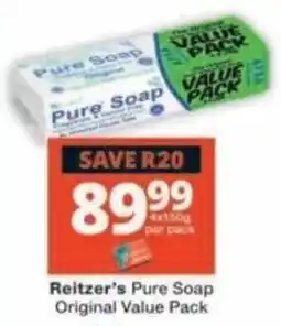 Checkers Reiter's Pure Soap Original Value Pack offer
