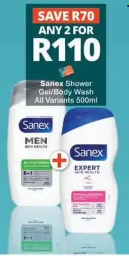 Checkers Sanex Shower Gel/Body Wash offer