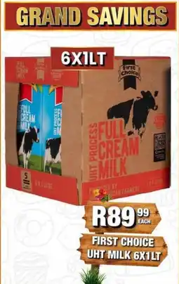 Take 'n Pay First Choice UHT Milk offer