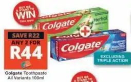 Checkers Colgate Toothpaste offer