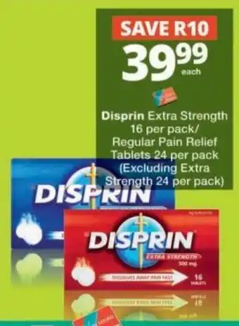 Checkers Disprin Extra Strength offer