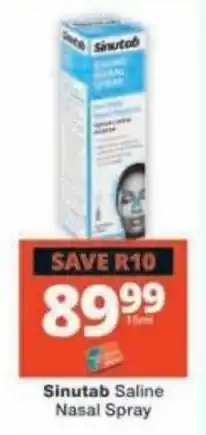 Checkers Sinutab Saline Nasal Spray offer