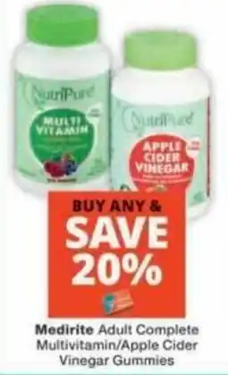 Checkers Medirite Adult Complete Multivitamin/ Apple Cider Vinegar Gummies offer