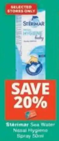 Checkers Sterimar Sea Water Nasal Hygiene Spray offer
