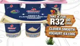 Take 'n Pay Clover Smooth Vanilla Flavoured Low Fat Yoghurt offer