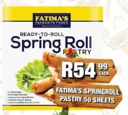 Take 'n Pay Fatima's Springroll Pastry offer