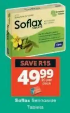 Checkers Soflax Sennoside Tablets offer
