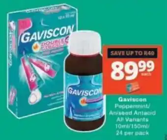 Checkers Gaviscon Peppermint/Aniseed Antacid offer
