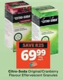Checkers Citro-Soda Effervescent Granules offer
