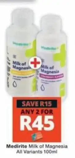 Checkers Medirite Milk of Magnesia offer