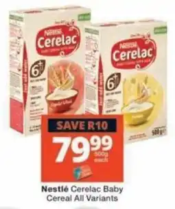Checkers Nestlé Cerelac Baby Cereal offer