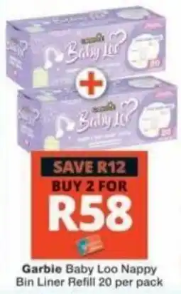 Checkers Garbile Baby Loo Nappy Bin Liner Refill offer