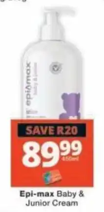 Checkers Epi-max Baby & Junior Cream offer