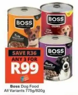 Checkers Boss Dog Food offer
