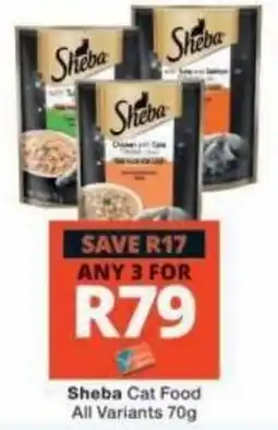 Checkers Sheba Cat Food offer