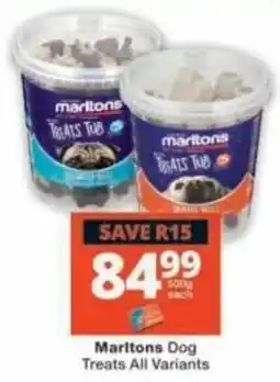 Checkers Marltons Dog Treats offer