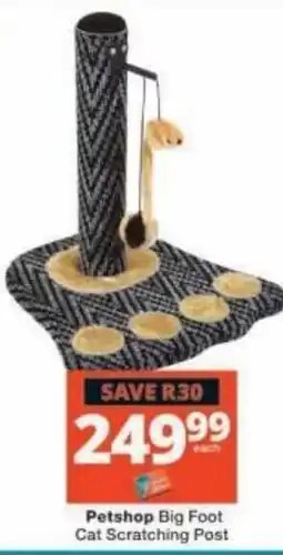 Checkers Petshop Big Foot Cat Scratching Post offer