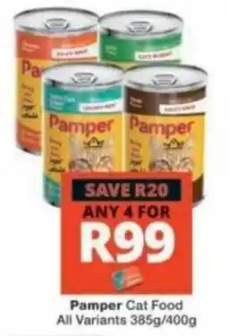 Checkers Pamper Cat Food offer