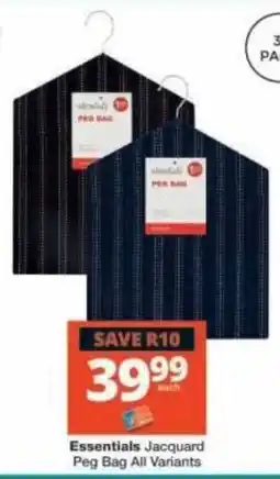 Checkers Essentials Jacquard Peg Bag offer