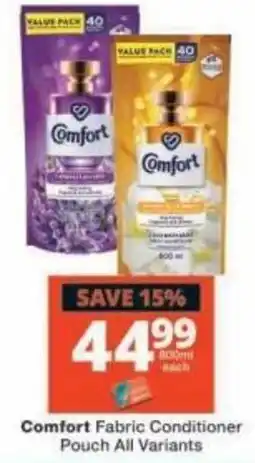 Checkers Comfort Fabric Conditioner Pouch offer