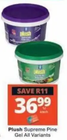 Checkers Plush Supreme Pine Gel offer