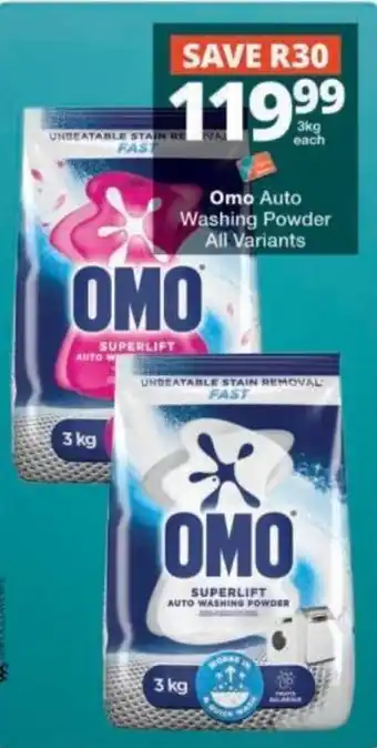 Checkers Omo Auto Washing Powder offer