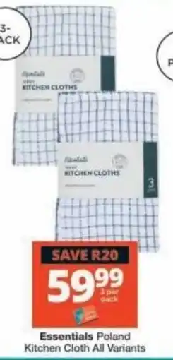 Checkers Essentials Poland Kitchen Cloth offer