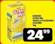 Usave Danone - ultra mel vanilla flavoured custard offer