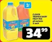 Usave Clover - troppika dairy fruit mix offer