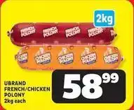 Usave French/chicken polony offer