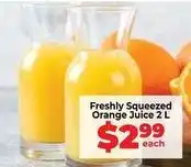 Food Lover's Market Orange juice offer