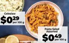 Food Lover's Market Pasta salad offer