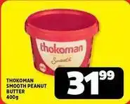 Usave Thokoman - smooth peanut butter 400g offer