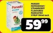 Usave Panado - peppermint/ strawberry flavoured paediatric syrup offer