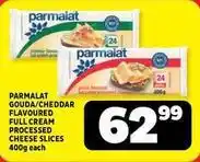 Usave Parmalat - gouda/cheddar flavoured full cream processed cheese slices offer