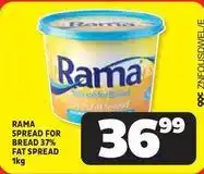 Usave Rama - spread for bread 37% fat spread 1kg offer