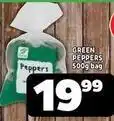 Usave Green peppers offer