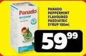Usave Panado - peppermint flavoured paediatric syrup 100ml offer