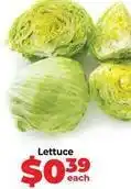 Food Lover's Market Lettuce offer