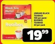 Usave Black teabags offer