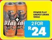 Usave Power play - energy drink 500ml offer