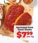 Food Lover's Market Texan - marinated pork steaks offer