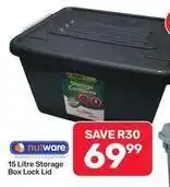 Pick n Pay Hypermarket 15 litre storage box lock lid offer