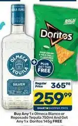 Pick n Pay Doritos - olmeca tequila silver and doritos sour cream & mild chilli offer