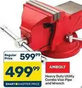 Pick n Pay Hypermarket Heavy duty utility combo vise pipe and wrench offer