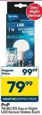 Pick n Pay Hypermarket 7w bc/es day or night led sensor globes offer